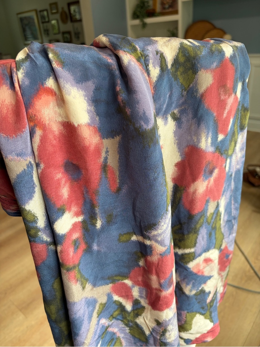 Anthropologie Moulinette Soeurs Reflecting Pool 100% Silk Floral Dress 6 - Picture 10 of 10